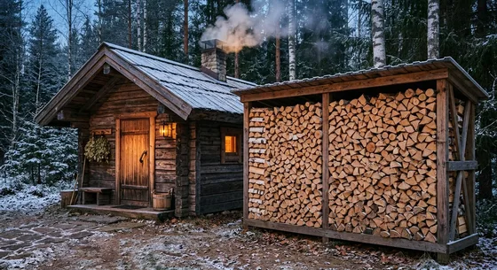 Укладка дров в Коммунарке, улица Кооперативная, 23
